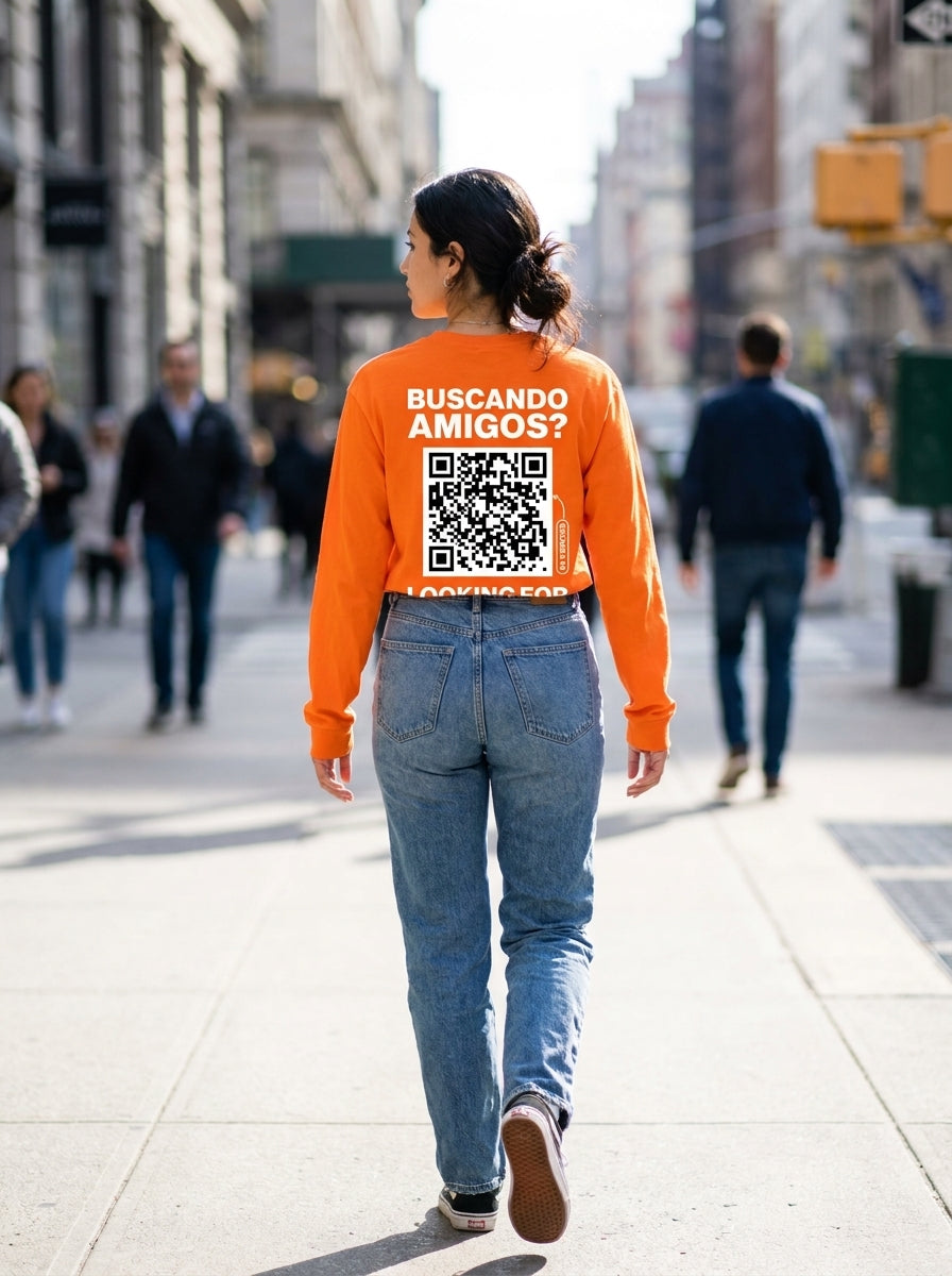 Camisa Manga Larga Clásica QR Mujer - HeyInterests