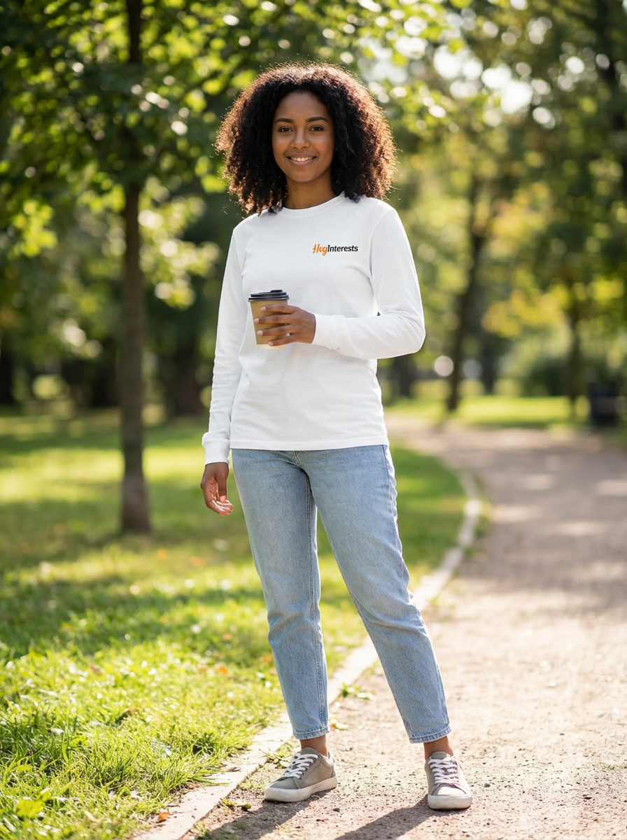 Camisa Manga Larga Clásica QR Mujer - HeyInterests