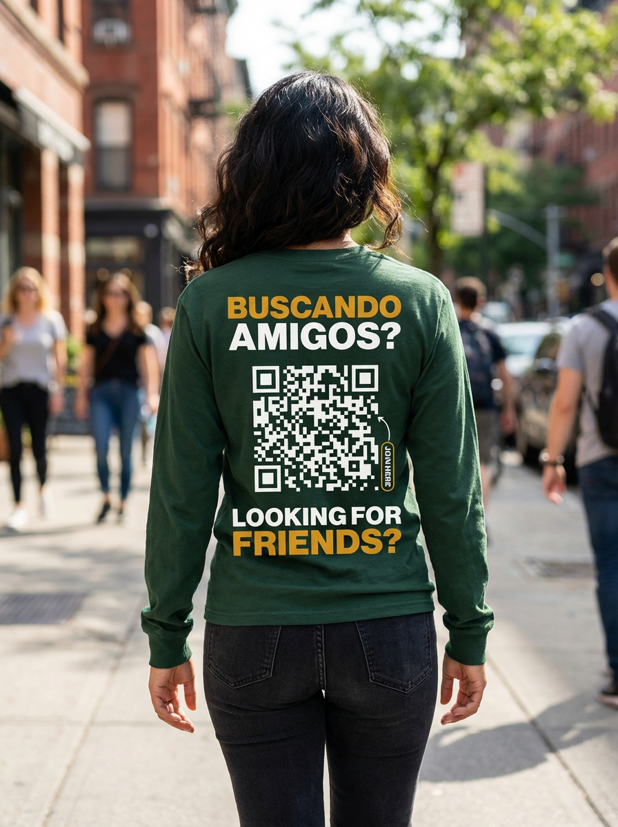 Camisa Manga Larga Clásica QR Mujer - HeyInterests