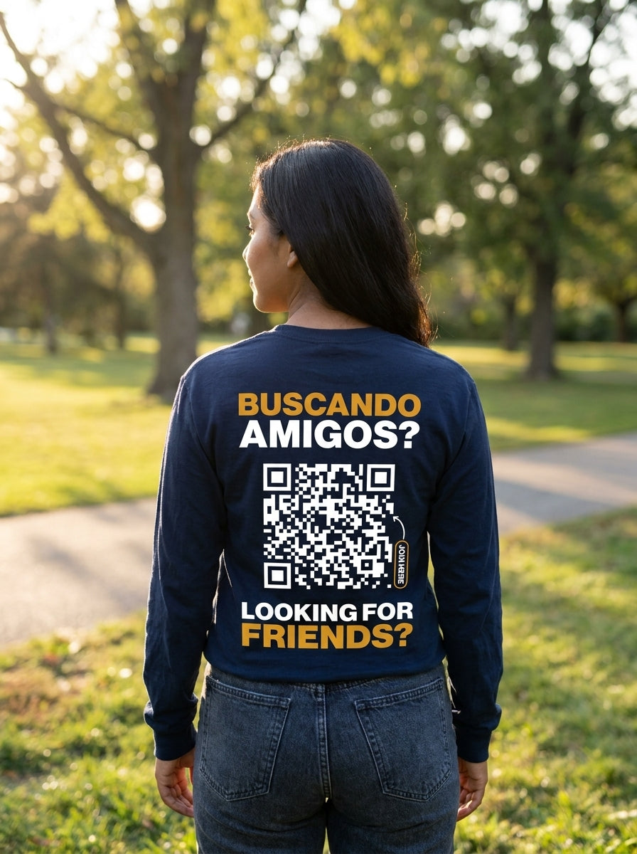 Camisa Manga Larga Clásica QR Mujer - HeyInterests